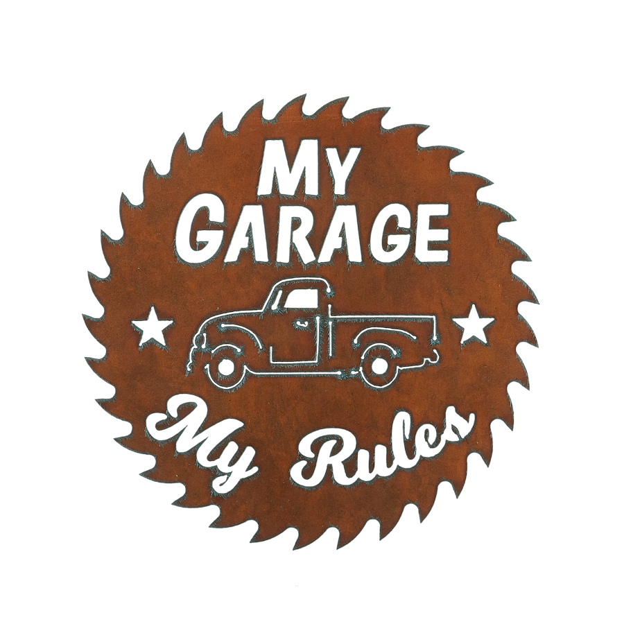 My Garage My Rules Circular Saw Art - Click Image to Close